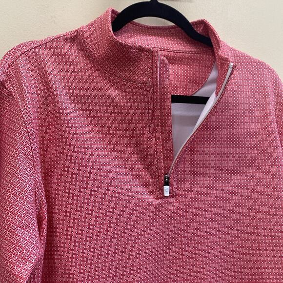 USA Palm Fame women’s size medium 1/4 zip long sleeve activewear pink top - Picture 3 of 5
